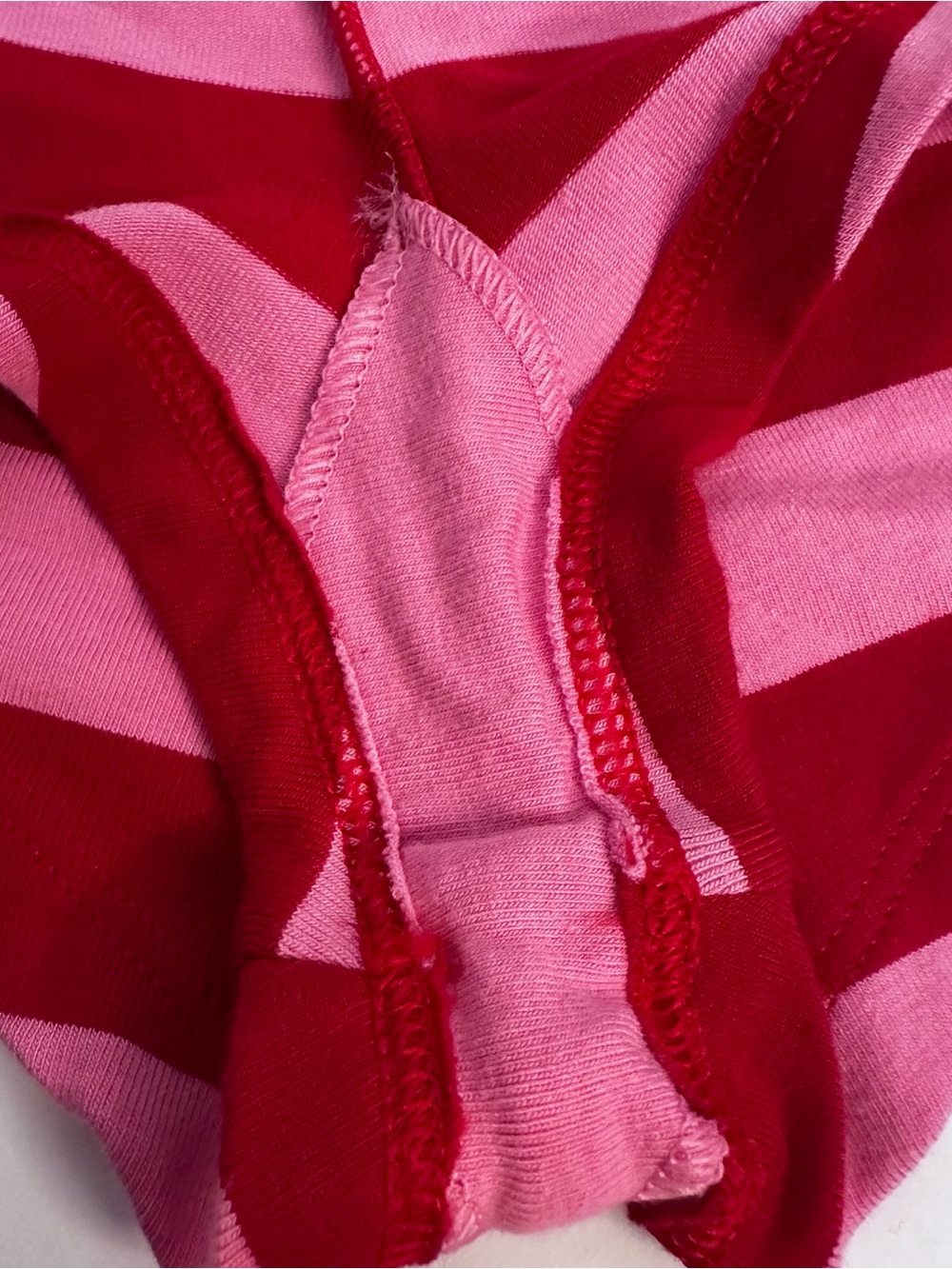 Y2K Victoria’s Secret PINK BoyShorts NWT Size M Red Pink Striped Rare - Picture 7 of 12